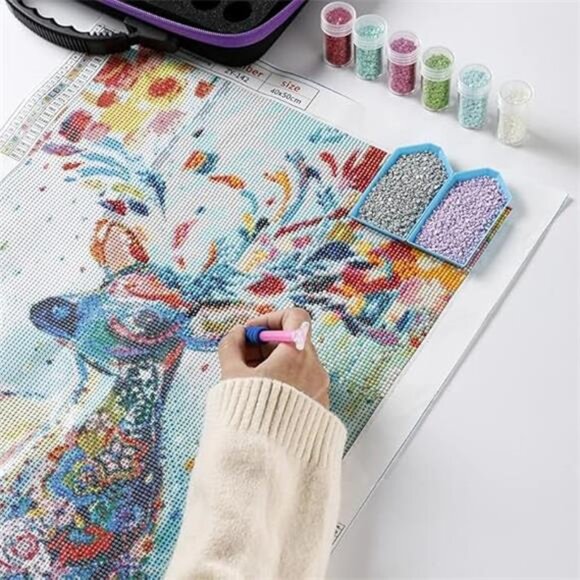 Douorgan 60-Slot Diamond Art Storage Case - Portable Organizer and Accessory Box - Picture 6 of 8